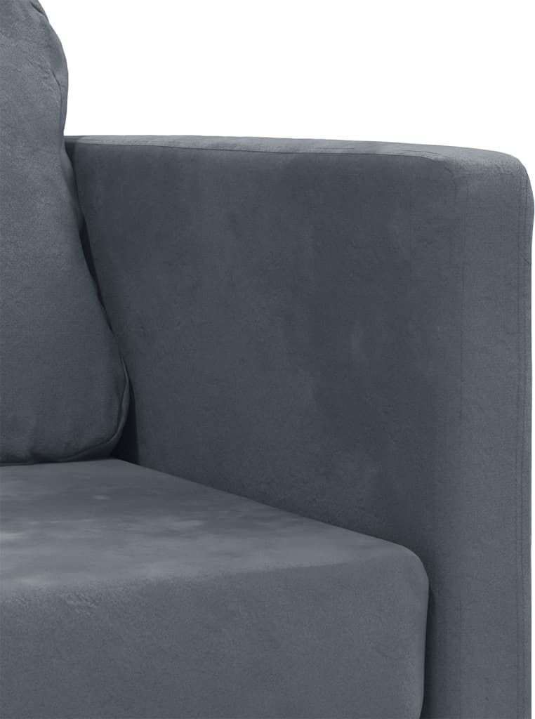 vidaXL Bodensofa mit Schlaffunktion Dunkelgrau 122x204x55 Produktbild 2