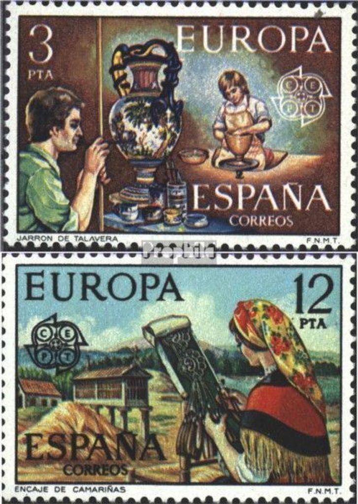 Briefmarken Spanien 1976 Mi 2209-2210 (kompl.Ausg.) postfrisch Europa