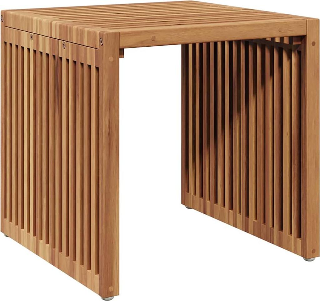 vidaXL Garten-Beistelltisch Braun 45 x 42,5 x 45 cm Massivholz Teak