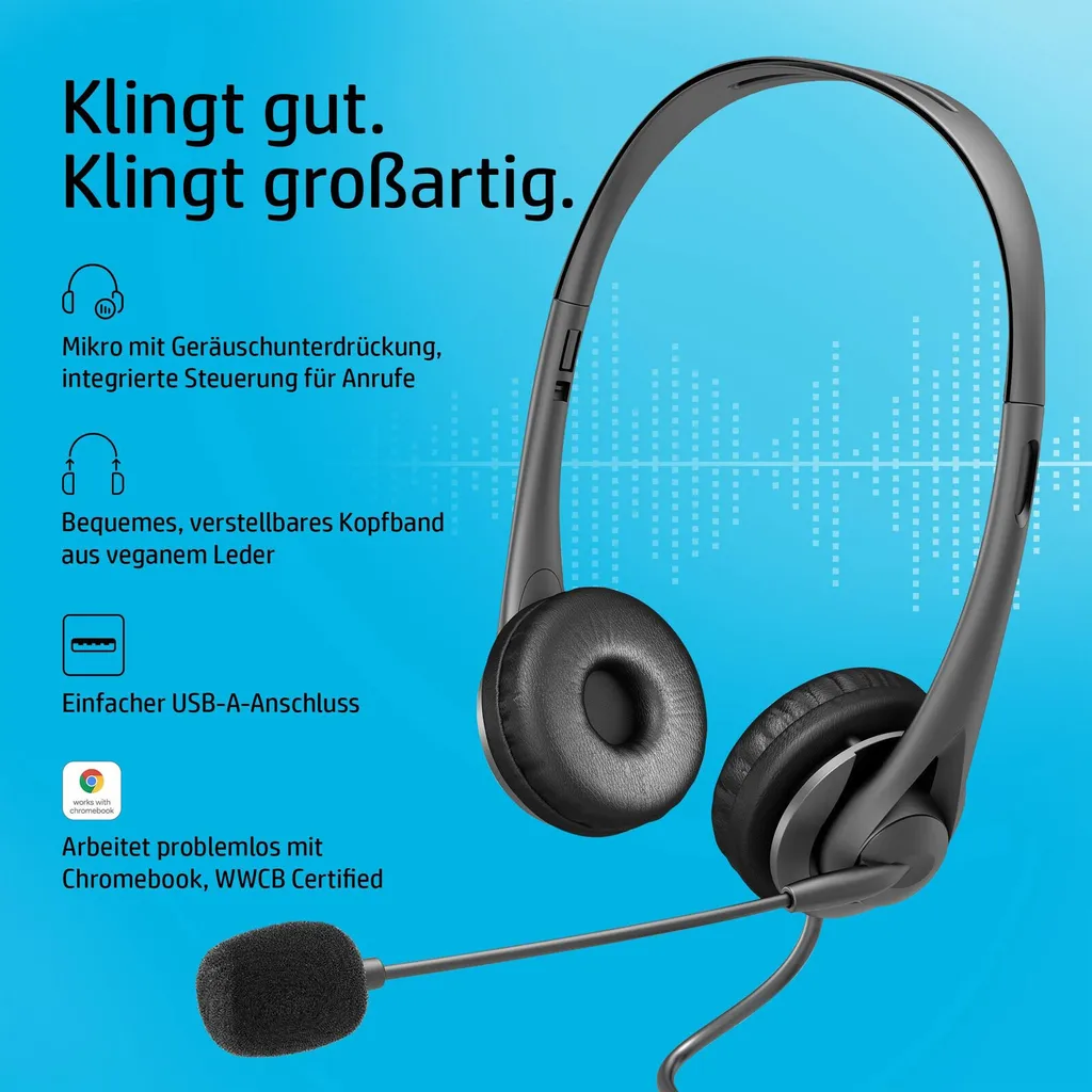 Micro-Casque HP G2 Connexion USB-A Rapide Son Stéréo Clair et Micro Pivot - 8