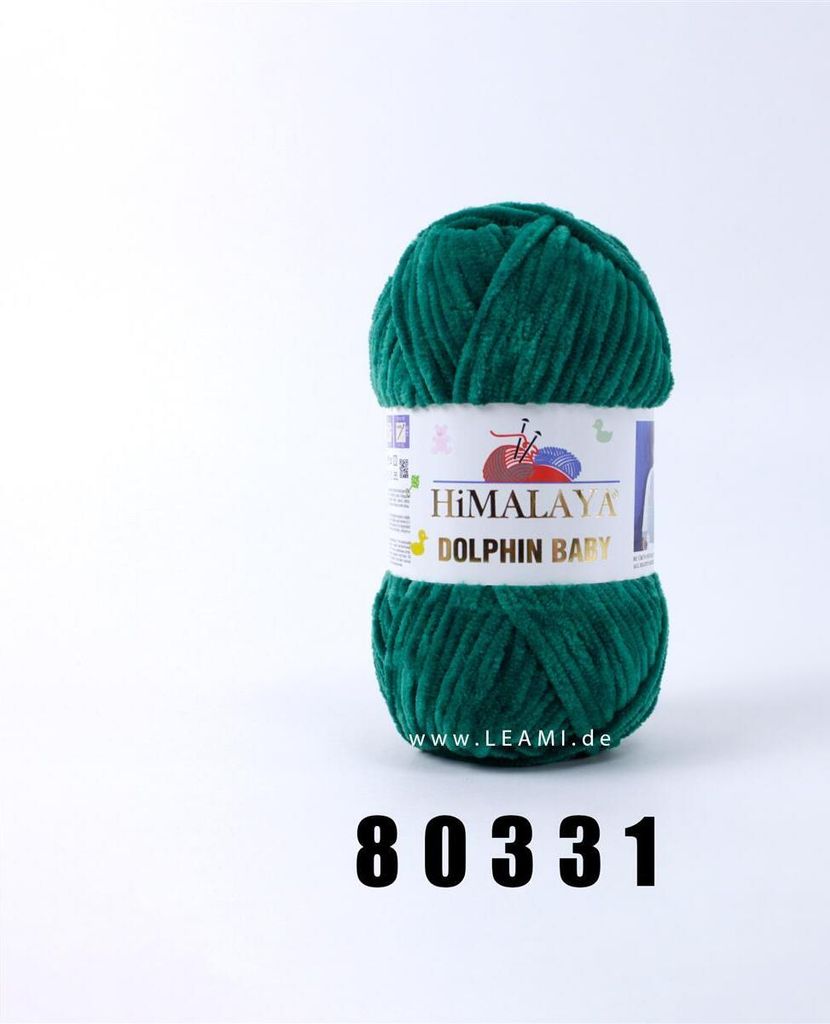 Himalaya Dolphin Baby super Bulky Chenille Garn Wolle strickgarn 100 gr 80331 - Smaragd Grün