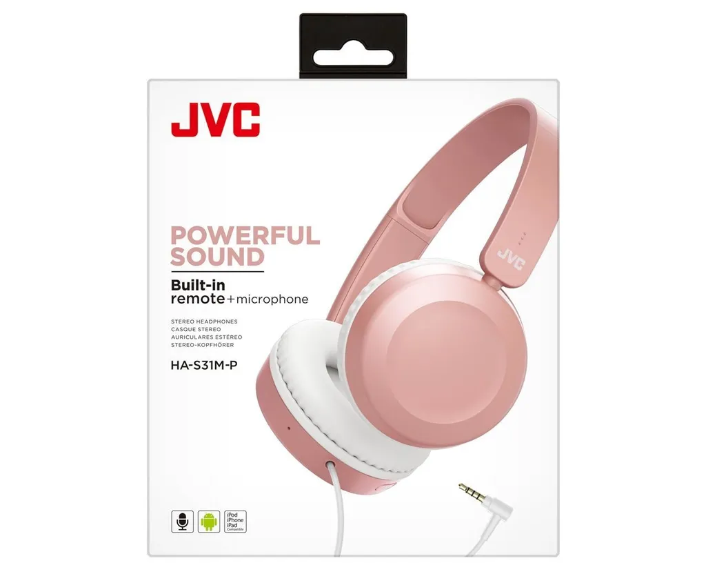 Casque avec micro JVC HA-S31M-P arceau léger pour appels clairs - 7
