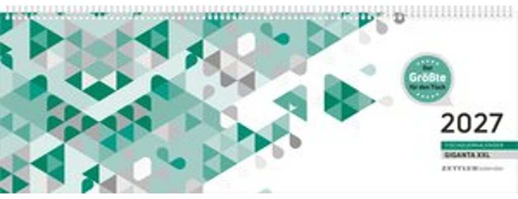 Bureaukalender Giganta XXL, groen, formaat 1 week/2 dagen, Productafbeelding 