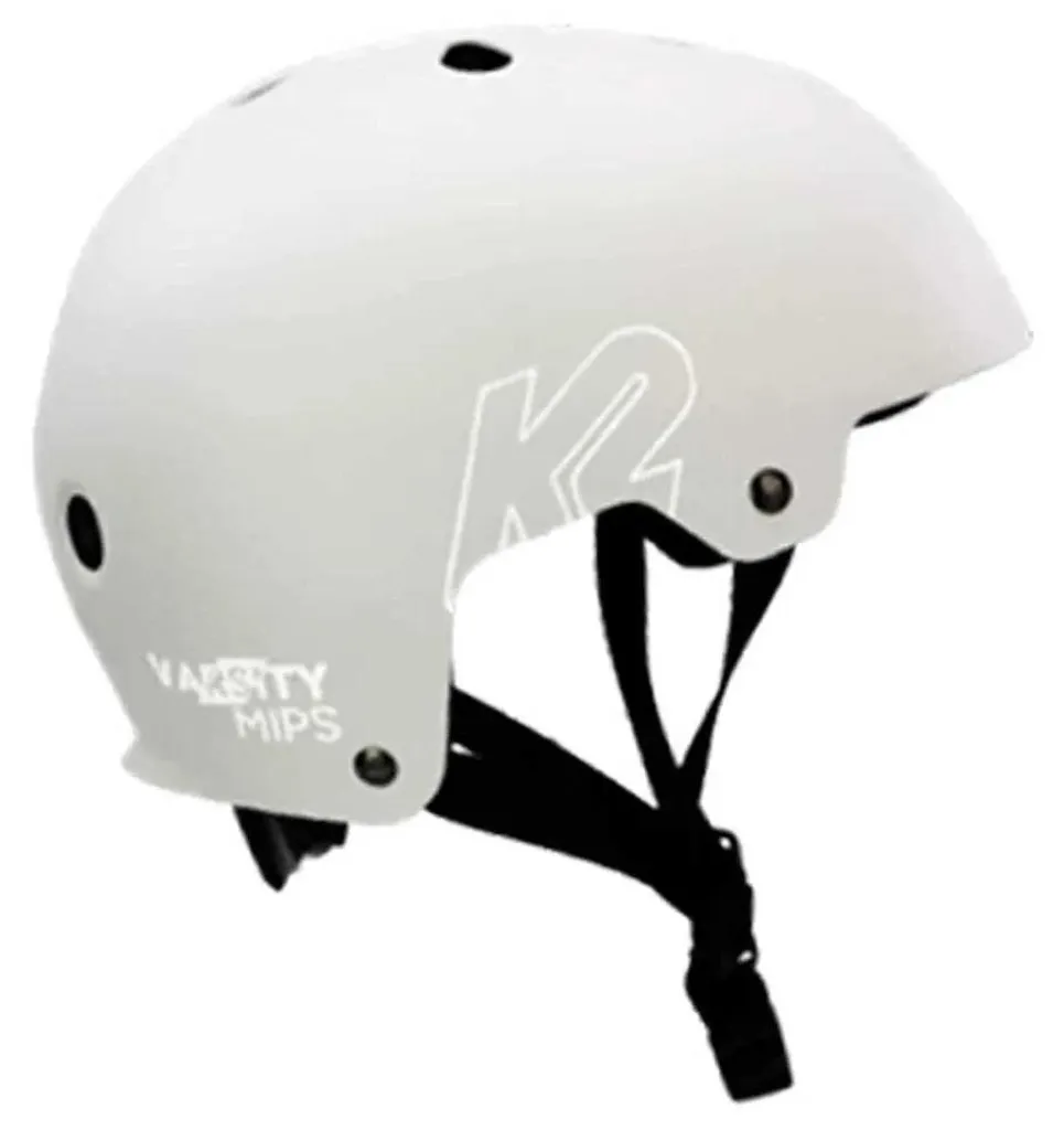 Casque de Skate Unisexe K2 Varsity MIPS Blanc - Équipement de Sécurité S