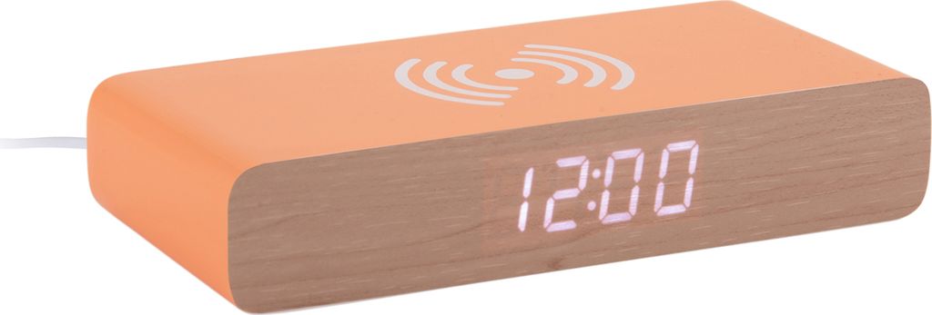 Karlsson - Wecker Retro Flat LED - Leuchtendes Orange