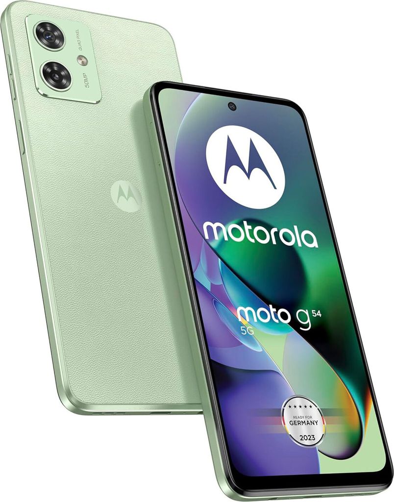 moto G54 5G 8GB + 256GB Mint Green Smartphone Produktbild