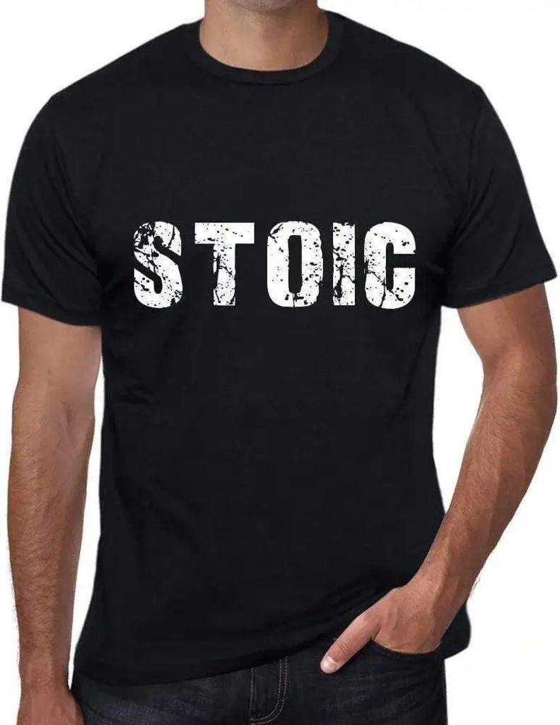 Herren Grafik T-Shirt Stoic Öko-Verantwortlich Vintage Jahrgang Kurzarm Lustige Druck Geburtstag Geschenk Mann