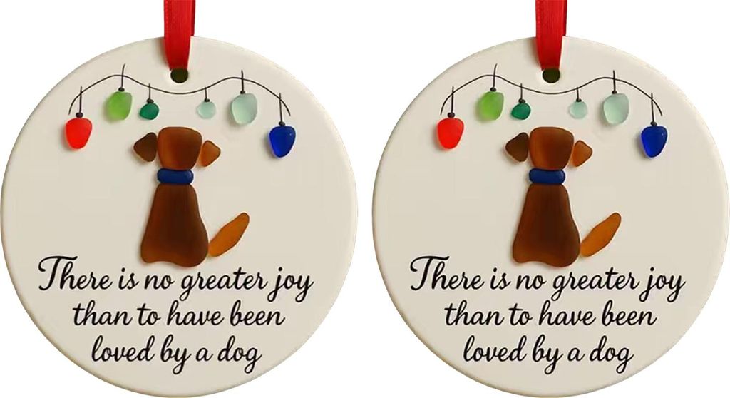 Seeglas-Kunst, Tier-Ornament, Haustier-Gedenkstätte, Weihnachtsbaum-Hängedekor, Andenken, Geschenk für Katzen- und Hundeliebhaber, Urlaubs- und ...