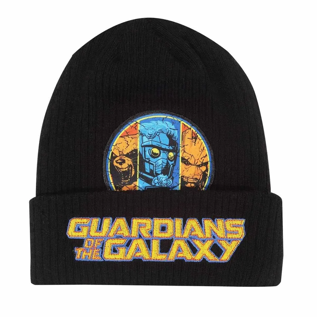 Bonnet Beanie Gardiens de la Galaxie Logo Brodé Marvel Comics Confortable