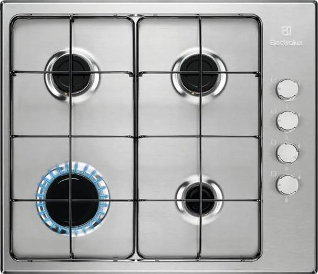 Table cuisson gaz encastrable Electrolux 55 cm 4 foyers Inox cuisine