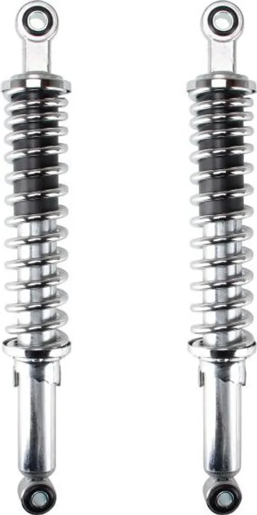 Paire de suspensions arrière chromées 365mm pour Honda MB 50 et MT