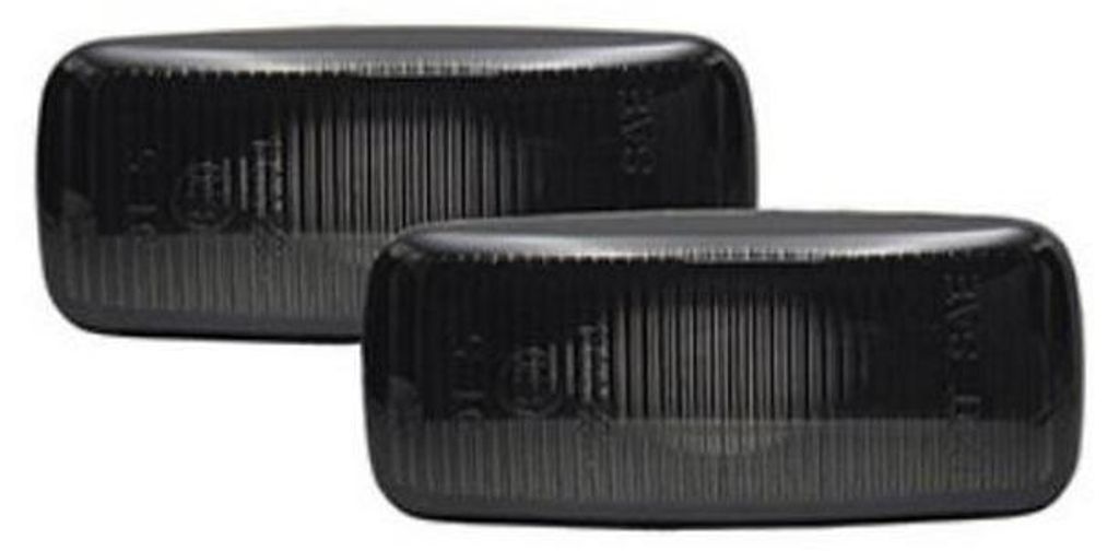Für Audi A3 8P A4 B6 B7 8E 8H A6 4F C6 2x Blinker Seitenblinker Schwarz Smoke in der Farbe Schwarz von Goingfast