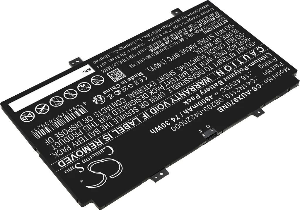 Batterie Ordinateur Portable pour Asus UX9702AA remplace 0B200-04220000