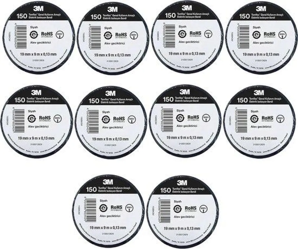 Ruban noir pour isolation de câbles électriques - Protection vinyle 20m