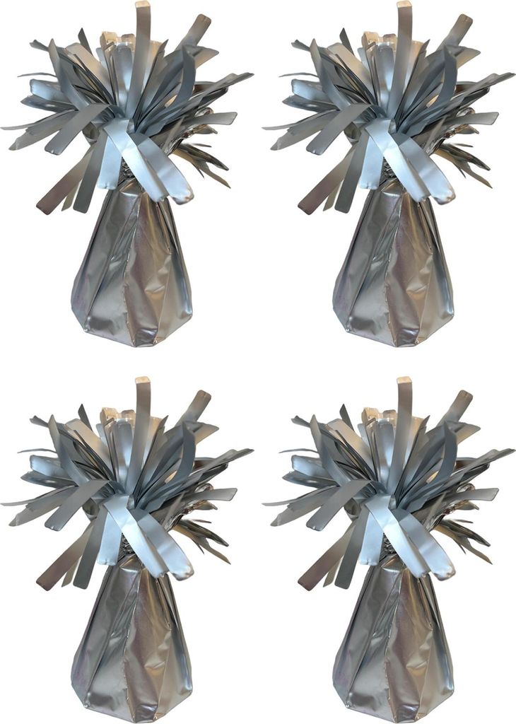 4 Stück goldene, metallische Ballongewichte, wiederverwendbare, rutschfeste Ballonanhänger, für Abschlussfeiern, Weihnachtshochzeitsdekoration