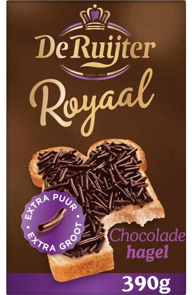De Ruijter Royale Hail čokoládové posýpky 390 g – prémiové Obrázok produktu 
