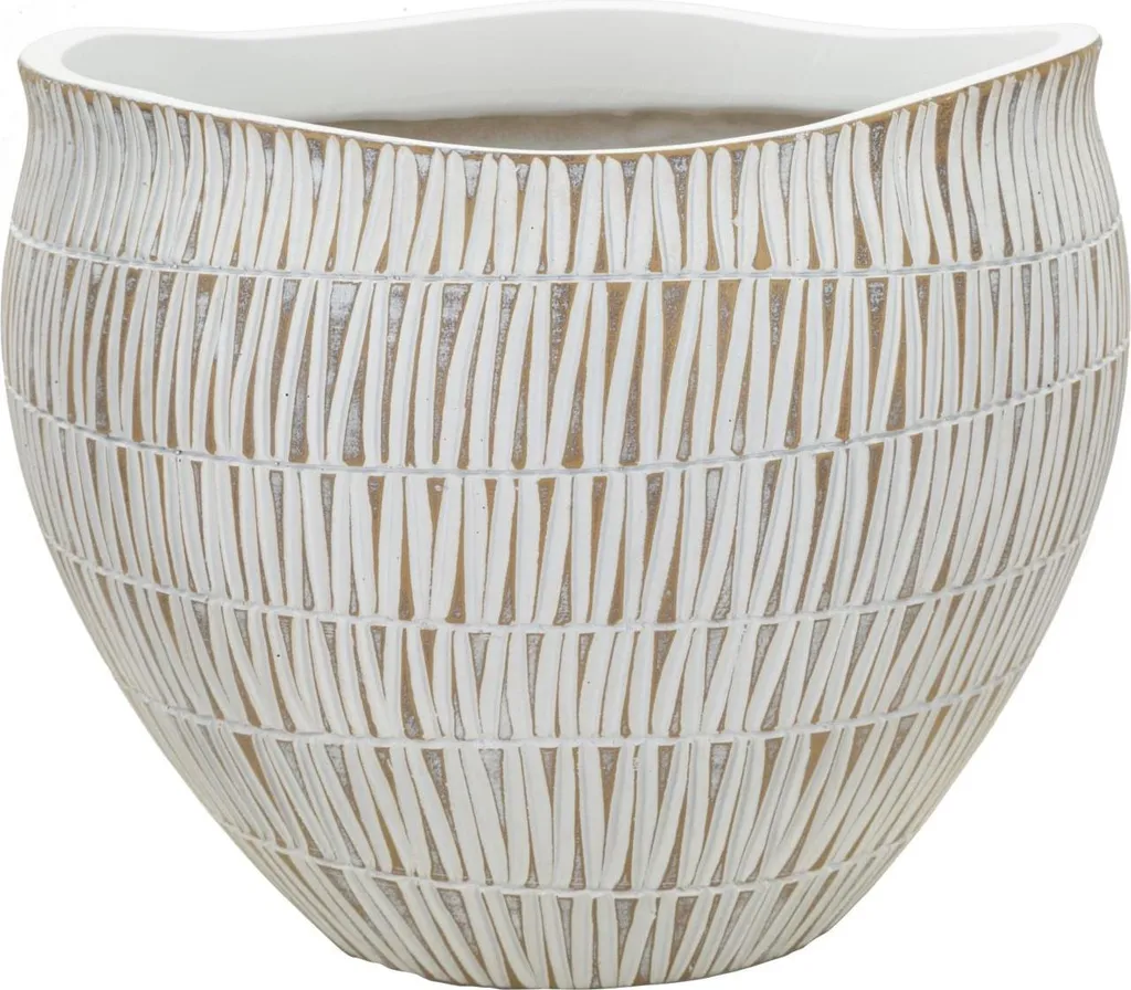 Cache-pot Stiky or blanc : sublimez vos plantes d'intérieur facilement