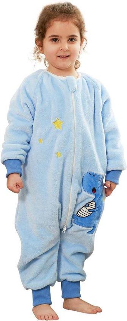 Famanu Babyschlafsack mit Beinen und Hosenbeinen - weich und komfortabel für den Winter, unisex mit niedlichen Tiermotiven