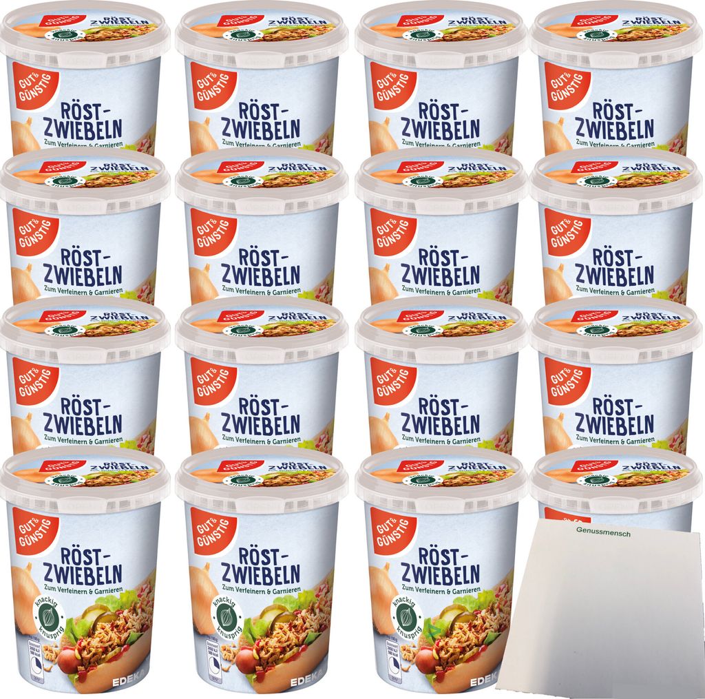 Gut & Günstig Röstzwiebeln knackig & knusprig VPE (16x150g Produktbild 