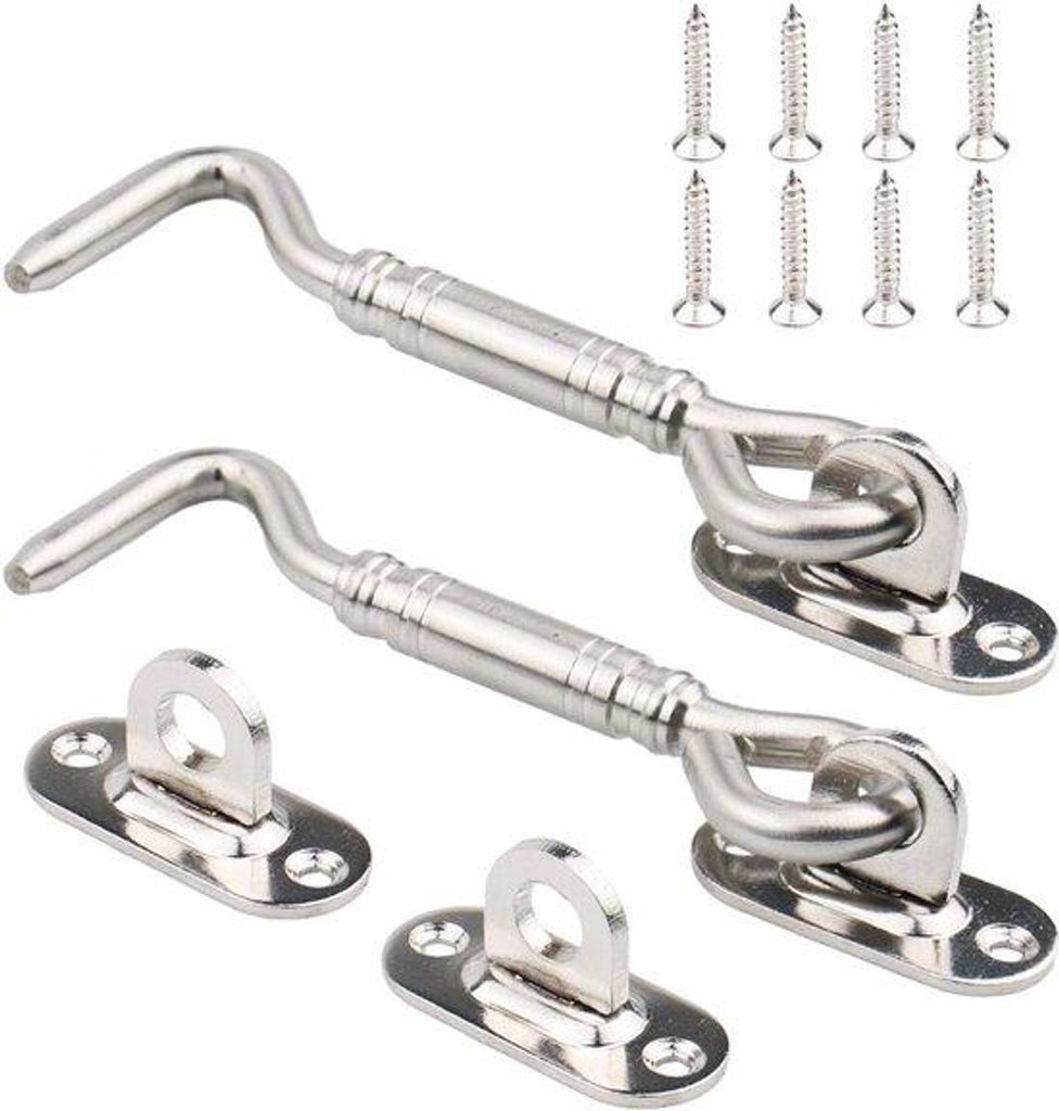Innenschlösser-Satz, Fensterhaken-Set, Innentürriegel, Schiebetürenriegel, 100mm Innentürverriegelung, Innentreiber, Innentürgurte, Innentürs...