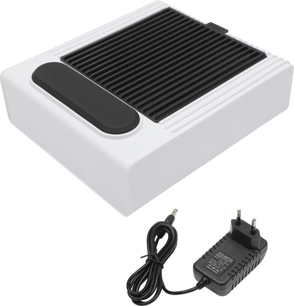 Nagelstaubabsauger - Nagelstaubsauger - 80W Motor - 4200 U/min - Starke Einstellbare Saugkraft - Für Nagelstudio & Zuhause - Hellgelb