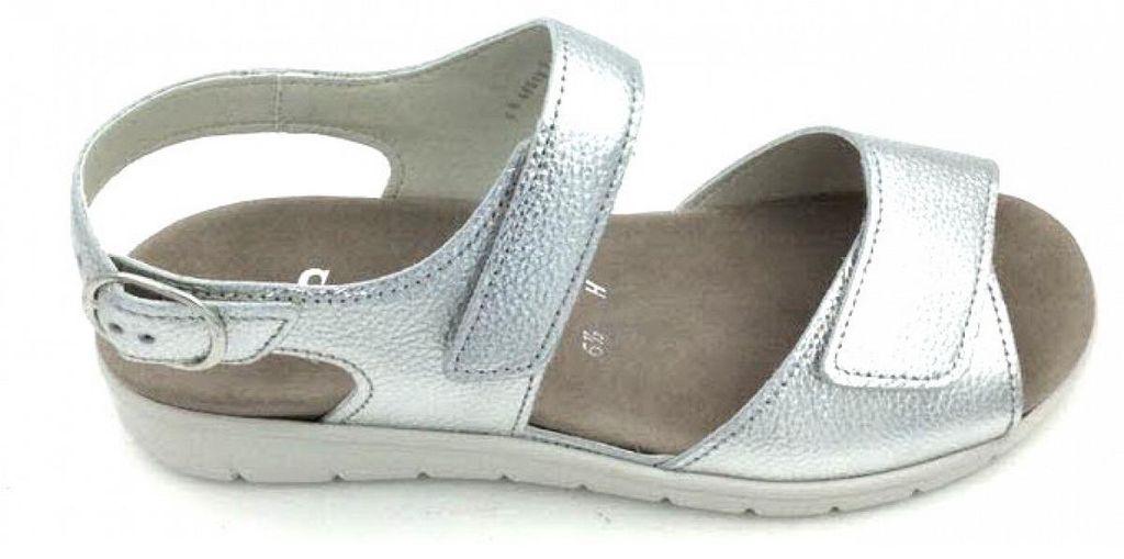 Semler Sandalette silber in Gr. 40.5