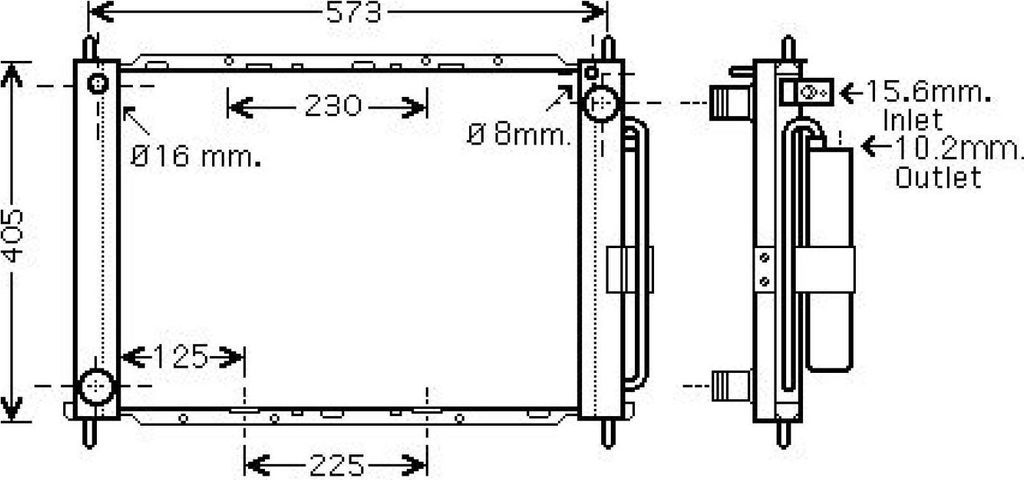DIEDERICHS Kühlmodul Motorkühlmodul DCM3844 für RENAULT Clio III Schrägheck (BR0/1, CR0/1)