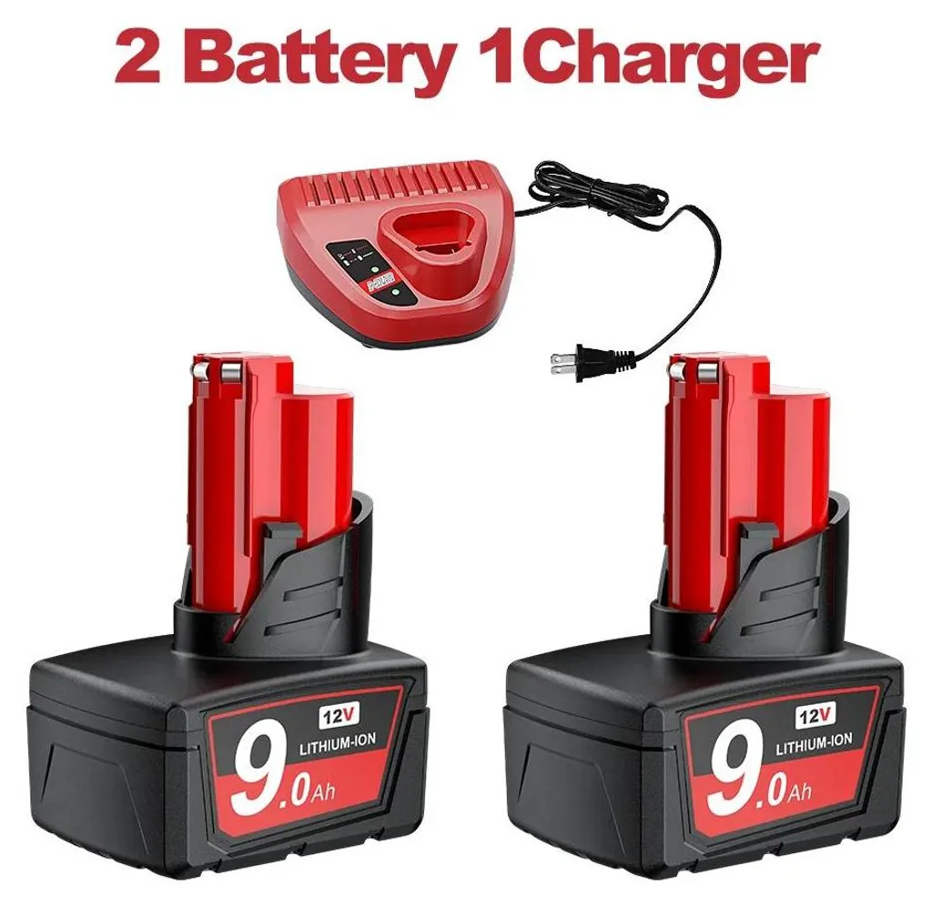 Kit énergie pour M12 avec 2 batteries 9000mAh 12V Li-Ion idéal chantiers