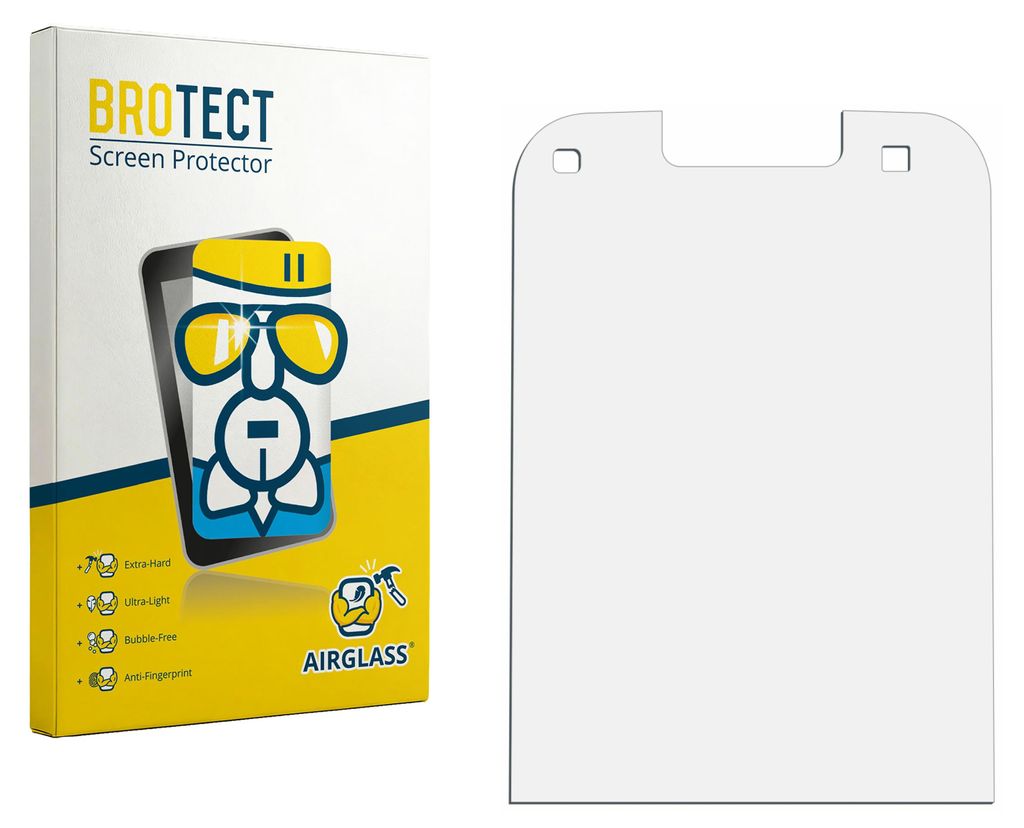 BROTECT Schutzglas für Nokia E52 Schutzfolie Panzer Folie Glas Display Schutz klar