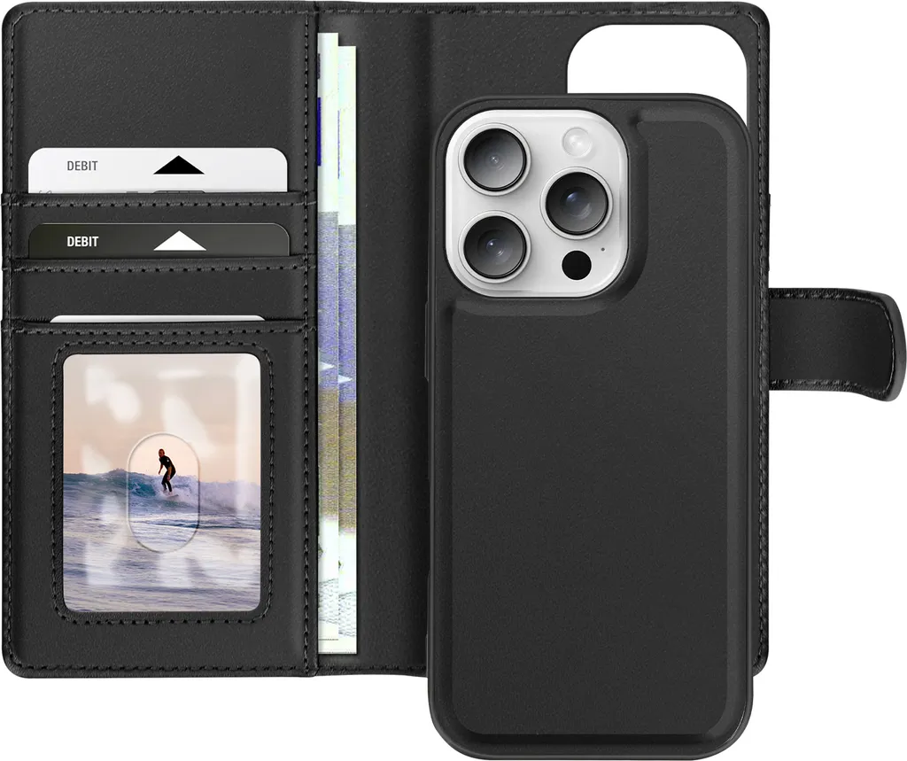 Custodia iPhone 16 Pro Max Mayaxess Nera - Protezione Ibrida 2-in-1