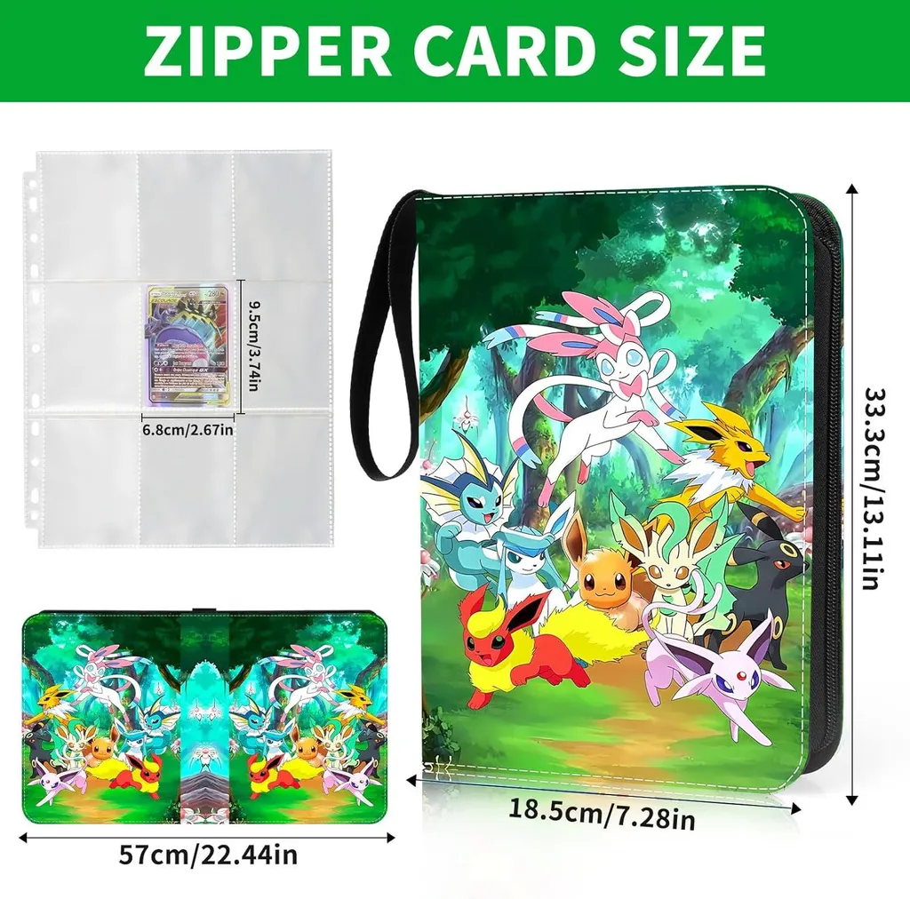 Album cartes Pokémon grande capacité 900 slots avec poches renforcées