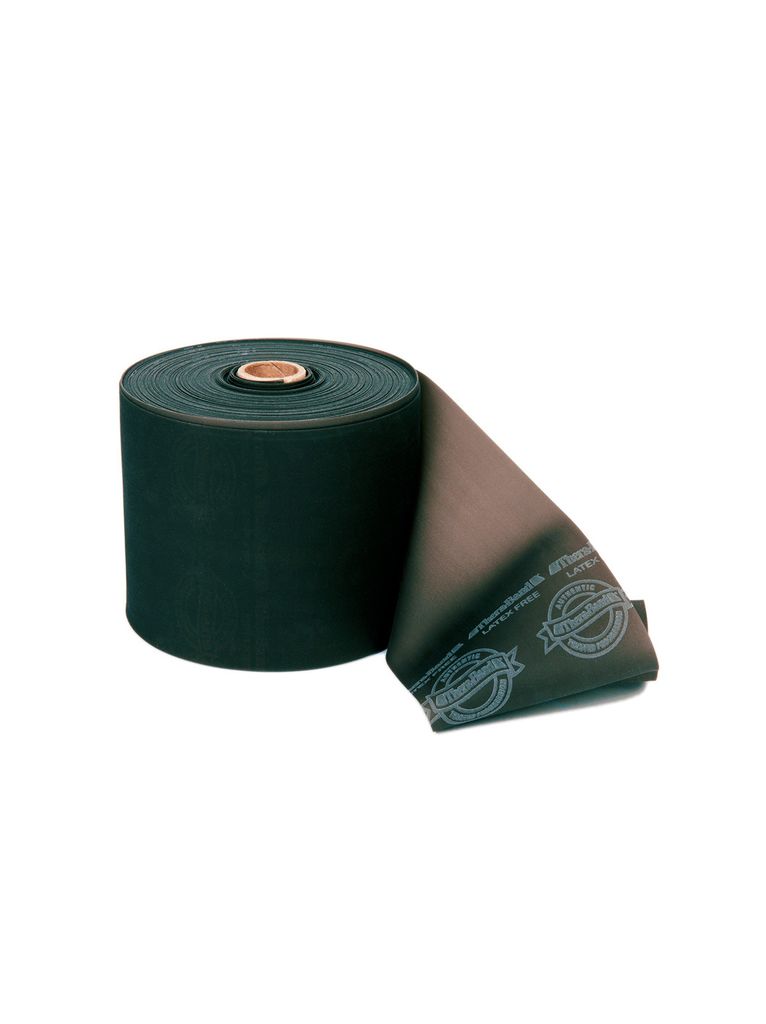 TheraBand latexfrei Übungsband 45,5m SCHWARZ bes. Schwer Sparpack