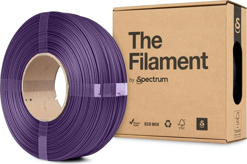 PLA CF Lila 1,75mm Das Filament ReFill 1kg - Stampa 3D Sostenibile