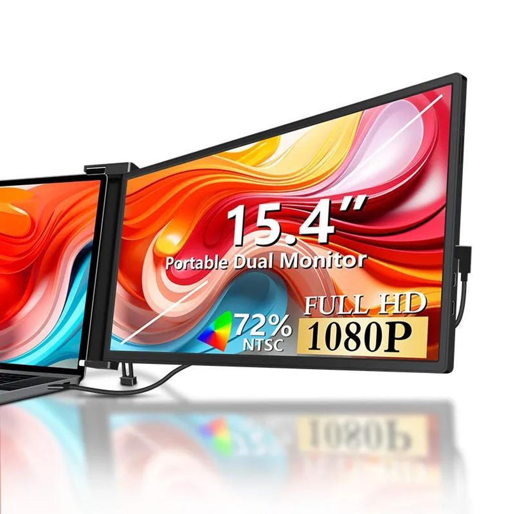 Extralink Smart Life S3 15,4", Tragbarer Monitor für Laptop, IPS, Full HD 1920 × 1080, HDMI & USB‐C