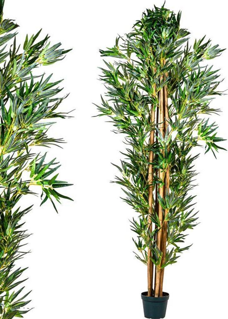 PLANTASIA Kunstpflanze Bambus Strauch 220 cm Produktbild 