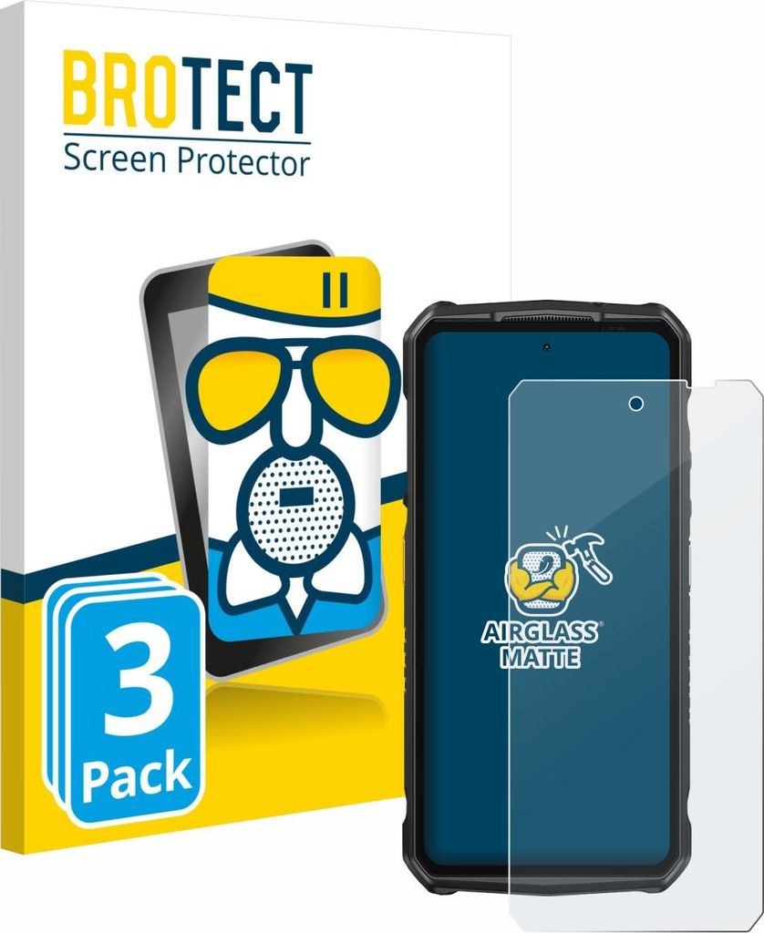 3x BROTECT Entspiegelungs Schutzglas für Ulefone Armor 29 Ultra Schutzfolie Panzer Folie Glas Display Schutz matt