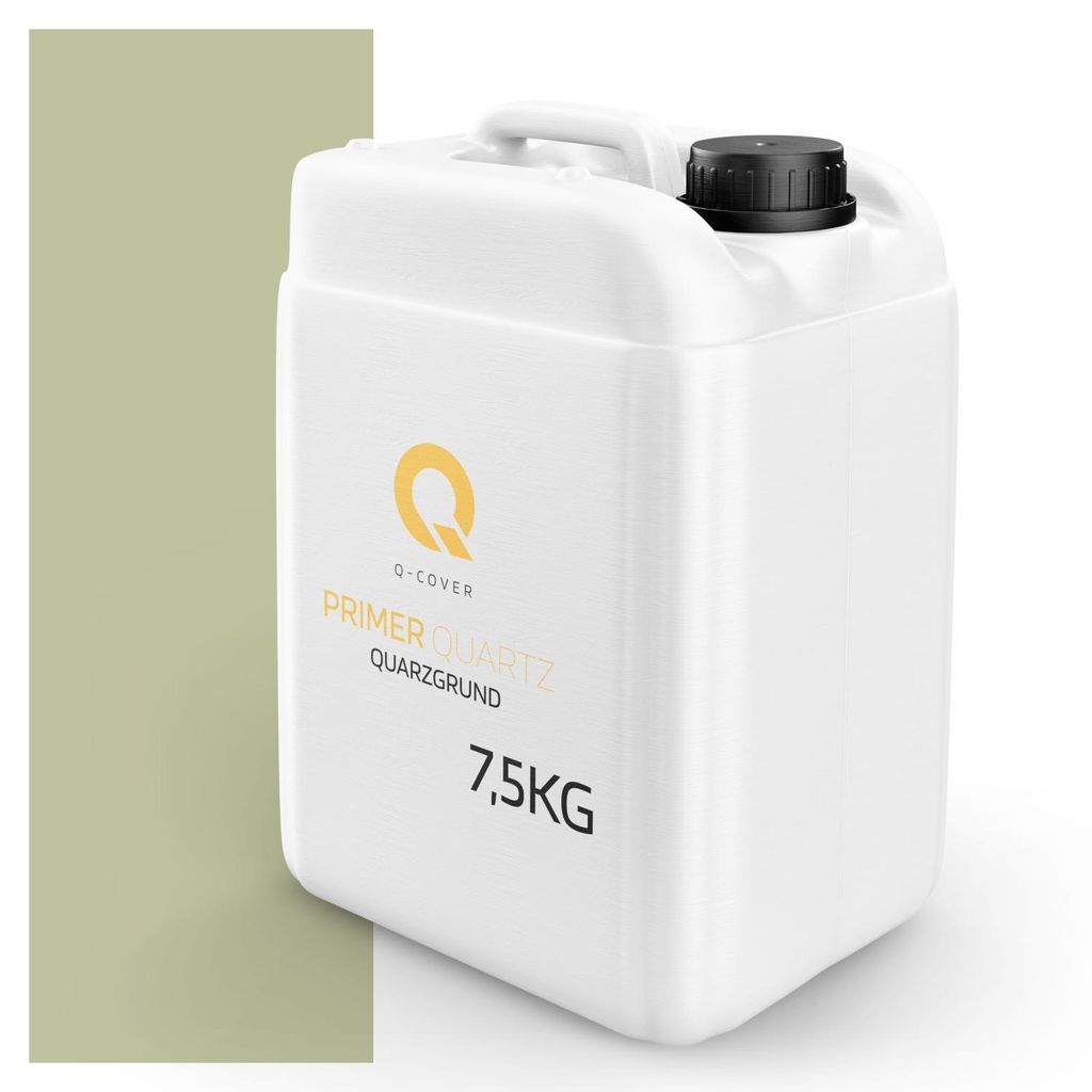 Quarzgrund für Silikonharz-Putz Apfelgrün F483 7,5 kg – Haftgrund für innen & außen, quarzhaltige Grundierung Q-COVER