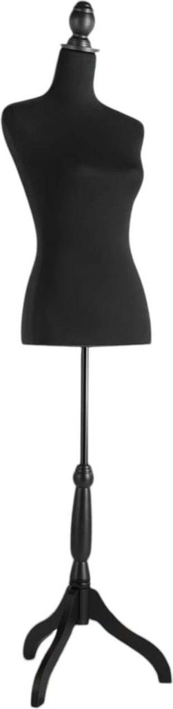 Etalagepuppe Damen – verstellbar von 134 bis 170 cm – elegante schwarze Ausführung – ideal für Mode und Accessoires