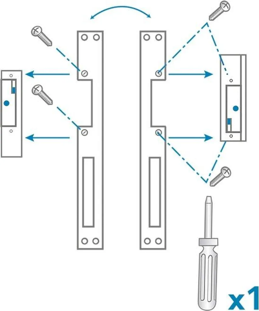 Ouvre-porte électrique à mémoire longue portée 250mm finition grise