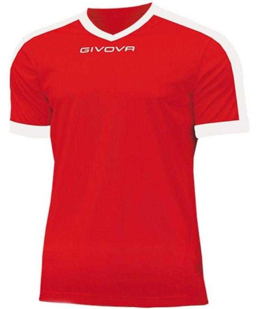 Givova - "Revolution" T-Shirt für Herren, Verriegelung PP9657 (XL) (Weiß/Rot)