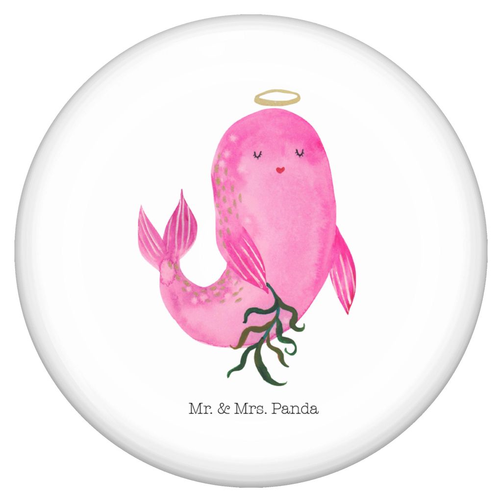 Mr. & Mrs. Panda Badge Sternzeichen Jungfrau - Weiß - Geschenk, Meerjungfrau, Reversnadel, Button, Ansteck Pin, Plakette, Geburtstag September, Ju...