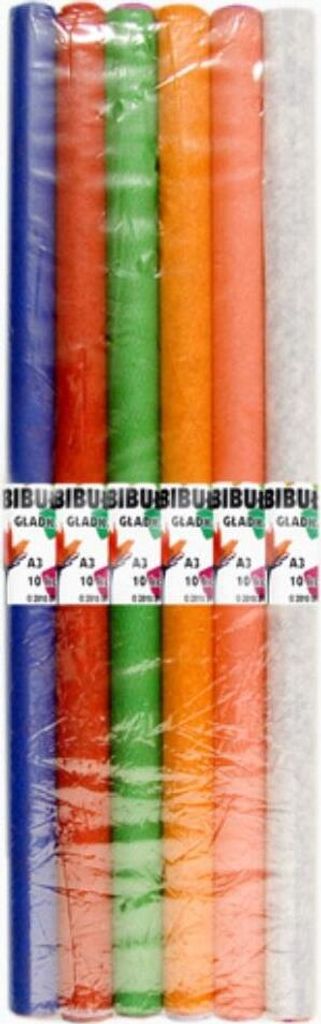 Einfarbiges Seidenpapier 10 Farben A3 (6 Stück) Produktbild 