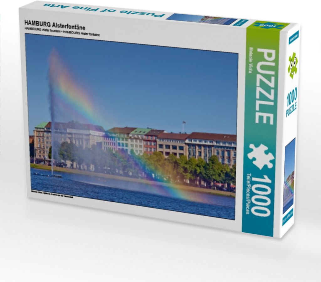 Calvendo HAMBURG Alsterfontäne 1000 Teile Puzzle quer 640x480mm, Viola Melanie; 7329182