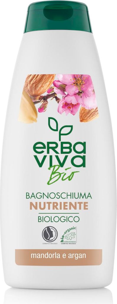 Erba Viva Bio Feuchtigkeitsspendende Duschgel mit Mandel und Arganöl 500 ml