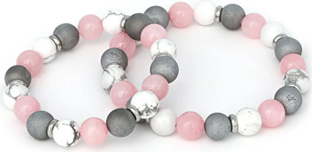 Offerta Set Bracciali MINK34/SET Madre Figlia Giada Agata