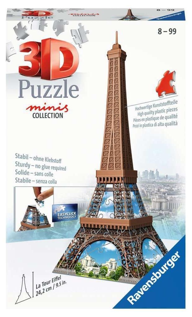 Puzzle 3D Mini Torre Eiffel 54 pezzi RAV 12536 Immagine del prodotto 