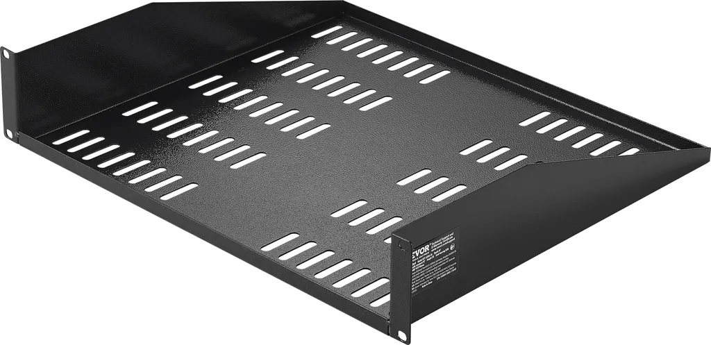 Étagère 2U Anti-Surchauffe pour Rack Serveur - Support Charge Lourde