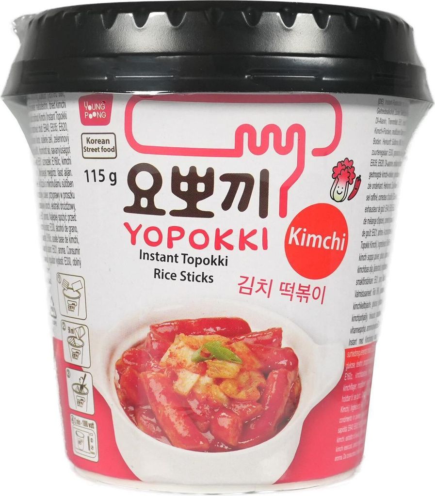 Yopokki Instant Tteokbokki Kimchi Geschmack 115g