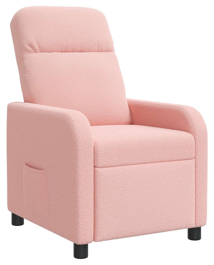 vidaXL Liegesessel Rosa Bouclé Produktbild 