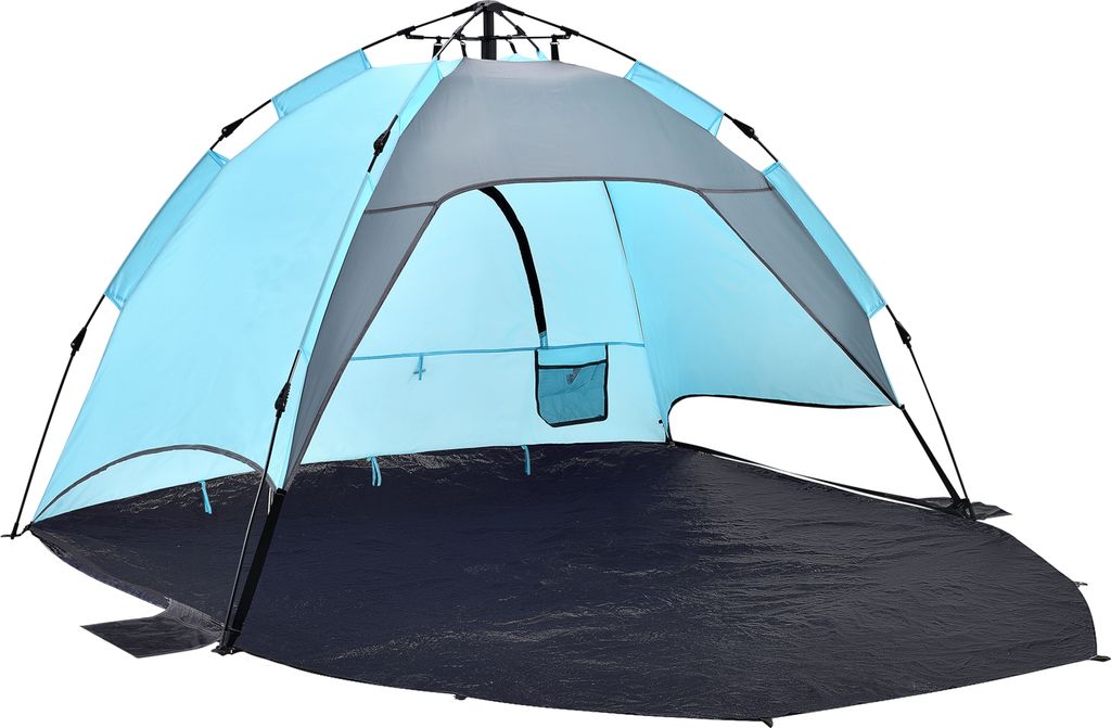 Strandmuschel 'Mullsjö' 215 x 135 x 140 cm Pop Up Produktbild 